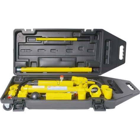 Porto Power Hidraulico Gutstark Automotriz 10ton Estuche Ruedas 16pz-7