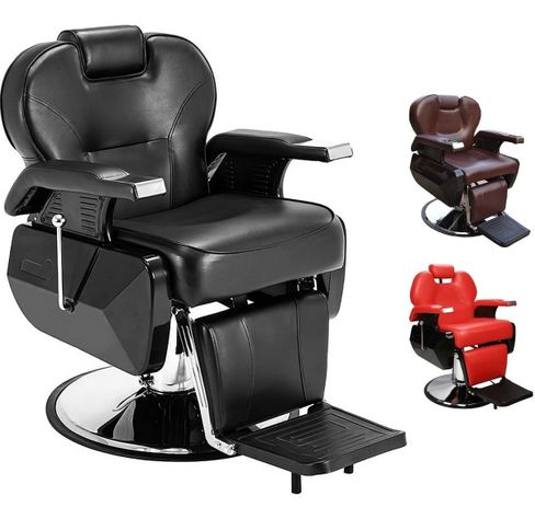 Sillon Barbero Peluqueria Silla Barberia Estetica Rudo Color Vino-0