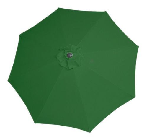 Quitasol 2,7 mt Verde Plegable Ajustable Redondo -1