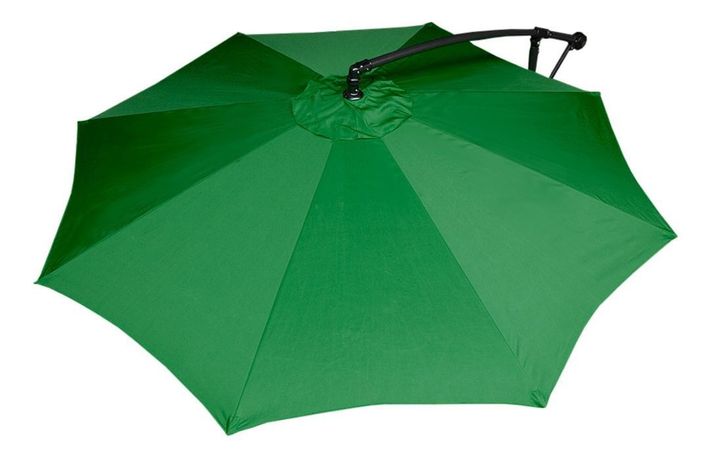 Quitasol 3 mt Verde Plegable Extensible Pedestal Sombrilla Redondo -1