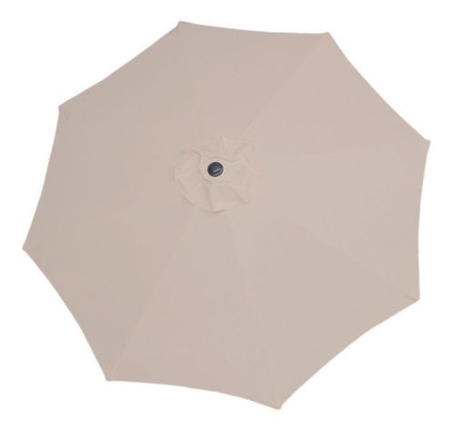 Quitasol 2,7 mt  Beige Plegable Ajustable Redonda-4