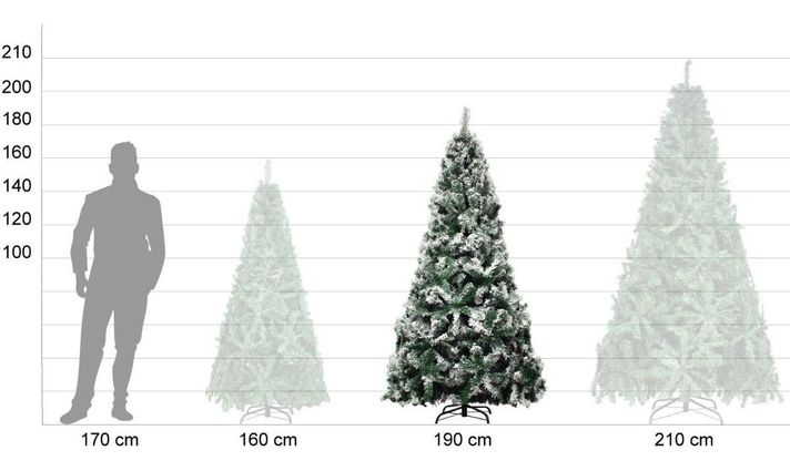 Arbol Navidad Artificial Nevado 2.10M Pachon Jardimex Pino 886 ramas-2