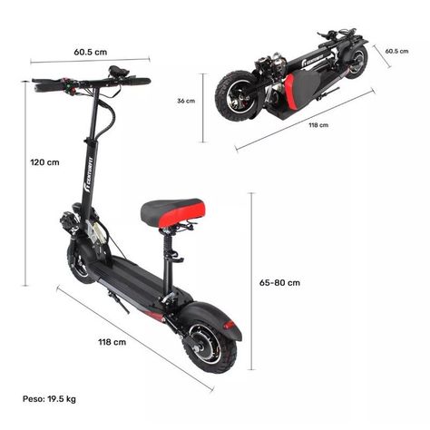 Scooter Eléctrico Centurifit 350 W Autonomía 25 km Plegable-3