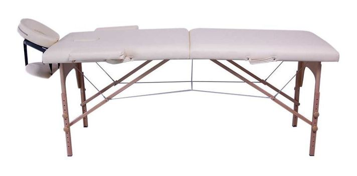 Camilla Masaje 2 Cuerpos Plegable Portatil Spa Beige-1