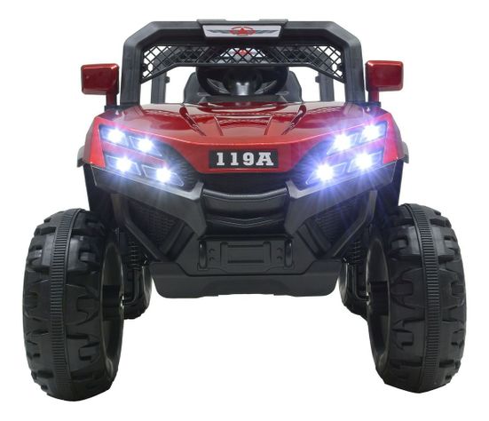 AUTO A BATERIA Buggy Electrico Luces Musica Usb Control ROJIZO-4