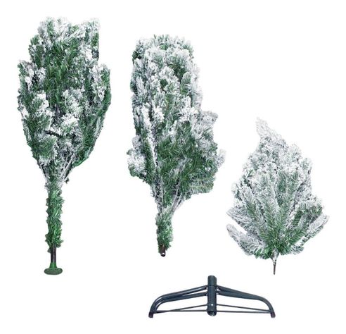 Arbol Pino Navidad Canada Artificial Nevado 1.90 M  Verde Nevado 600 ramas-3