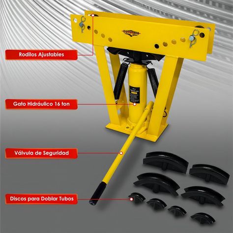 Dobladora Hidraulica Manual De Tubos 16 Ton 1/2" A 3" Gutstark-4