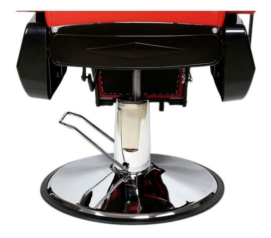 Peluqueria Barbero Sillon Hidraulico Profesional Rojo-5