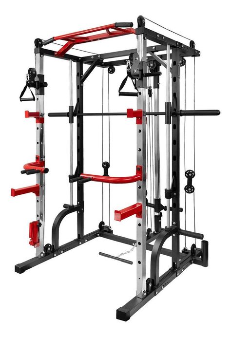 Jaula Smith Gimnasio Multifuncional Power Rack Poleas -2