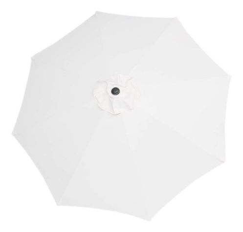 Quitasol 2,7 mt Blanco Plegable Ajustable Redondo -3