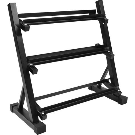 Rack Mancuernas Centurfit 3 Niveles Gym Barras Soporte 450kg-0