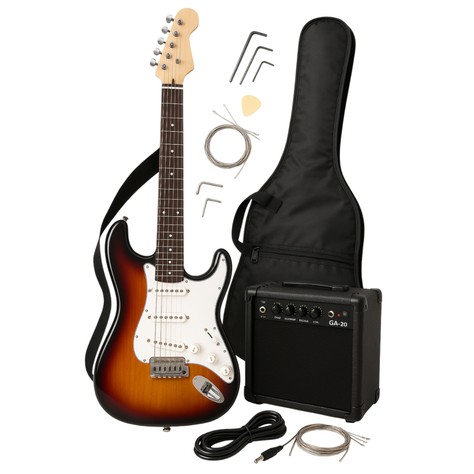 Pack Guitarra Electrica Con Amplificador Audiotek-0