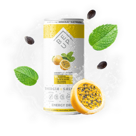 BEBIDA ENERGÉTICA SALUDABLE, BE UP, MARACUYÁ MENTA, 6 PACK, SIN AZÚCAR, ZERO, SIN GLUTEN, KETO-2