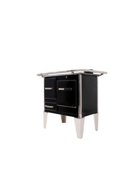 Cocina a Leña 3P modelo tradicional 65×46 Color Negro + Kit de instalación-4
