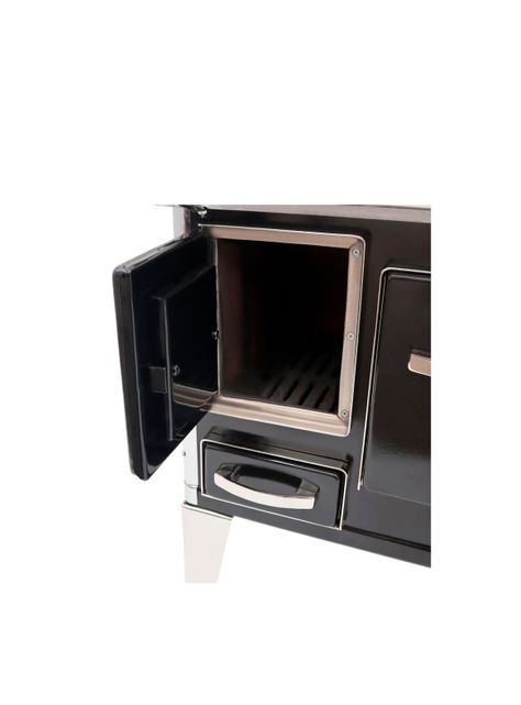 Cocina a Leña 3P modelo tradicional 65×46 Color Negro + Kit de instalación-6