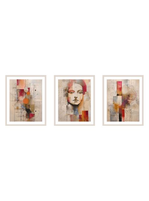 Set 3 cuadros 40x50: Visión de Mujer-0