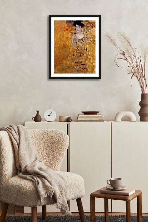 Cuadro 40x50 Klimt - La Dama Dorada-1