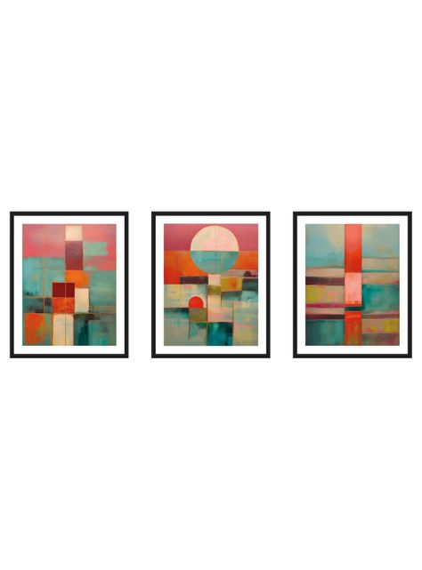 Set 3 cuadros 40x50: Ecos Abstractos-0