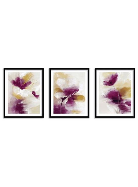 Set 3 cuadros 40x50: Aura Floral-0
