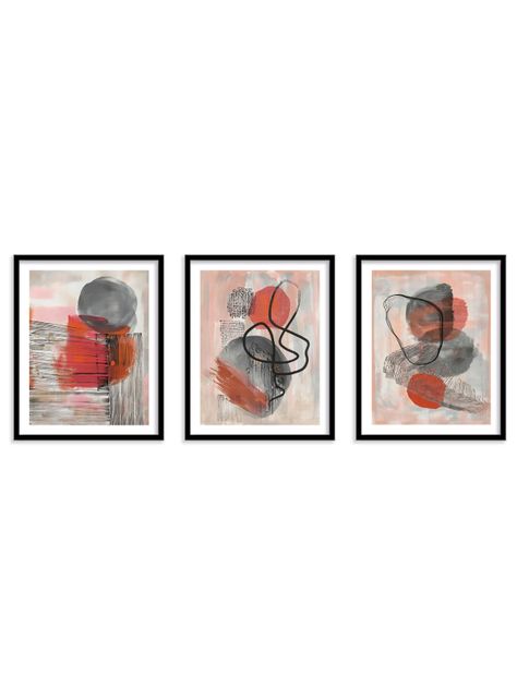 Set 3 cuadros 40x50: Dimensión Cromática-0