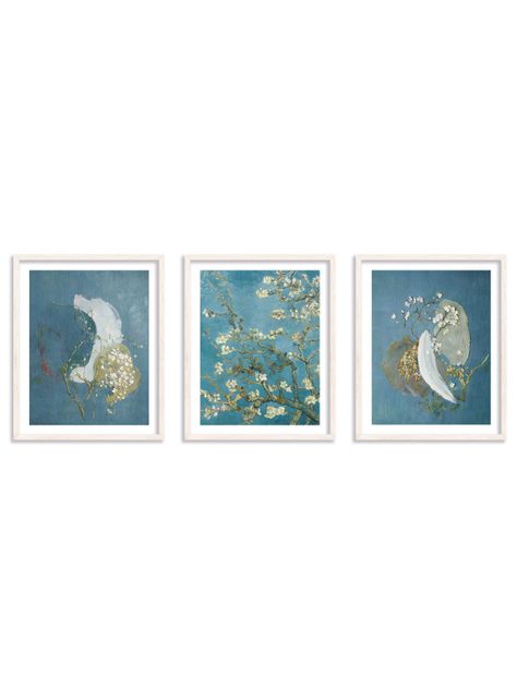 Set 3 cuadros 40x50: Almendros en Flor-0