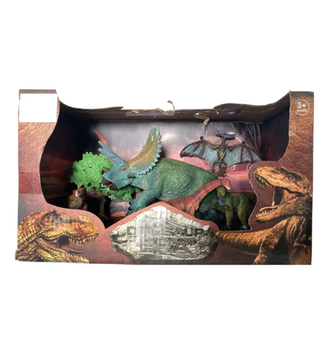 Set De 5 Dinosaurios Realista Juguete Escala Y Accesorios-0