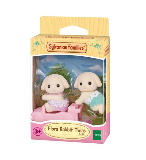 Flora Rabbit Twins Conejos 5737 Sylvanian Families Juguete-0