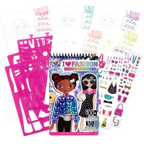 Portafolio Compacto Para Bocetos Y Diseños Fashion Angels-0