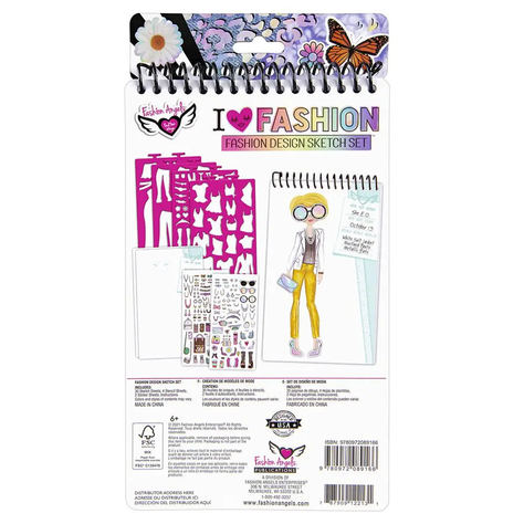 Portafolio Compacto Para Bocetos Y Diseños Fashion Angels-2