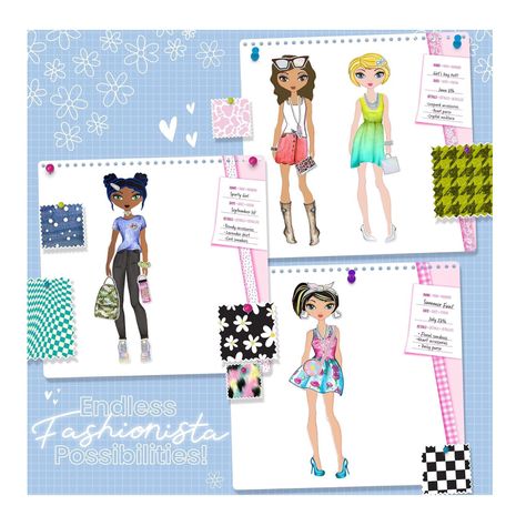Libreta Cuaderno Portafolio Fashion Angels Con Marcadores-5