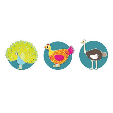 3 Puzzles XL Plumas -1