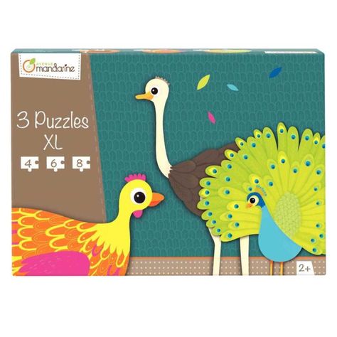 3 Puzzles XL Plumas -0