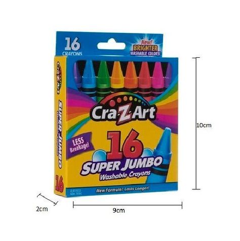 Set 16 Crayones Super Jumbo Labables Escolar Cra-Z-Art-1