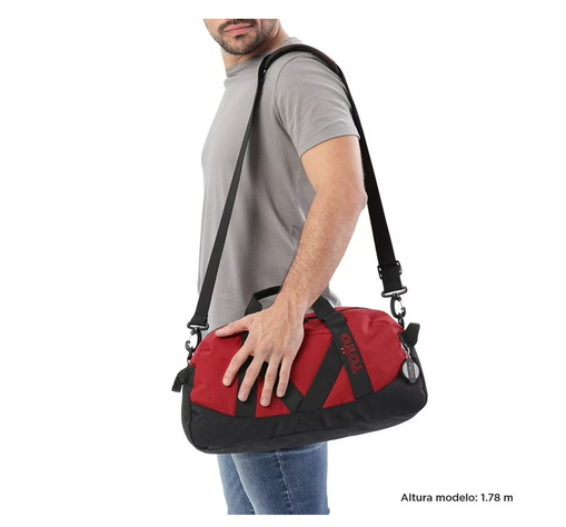 Bolso Deportivo Viaje Gym Unisex Totto Rojo-1