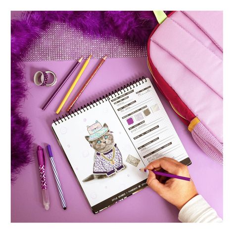 Libreta Cuaderno Mascotas Pet Style Portafolio Fashion Angel-3