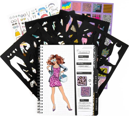 Libreta Cuaderno Portafolio Lapices Sticker Fashion Angels Agregar a favoritos-1