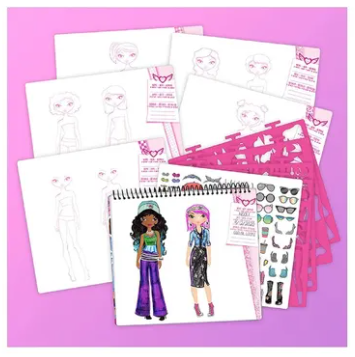 Cuaderno Libreta Dibujar Y Diseñar + 100 Stikers -1