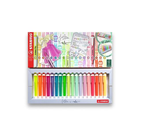  Set 18 Destacadores Stabilo Swing cool fashion edition-1