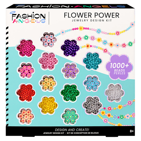 Set De Pulseras Con Cuentas Floreadas 1000+ Fashion Angels-1