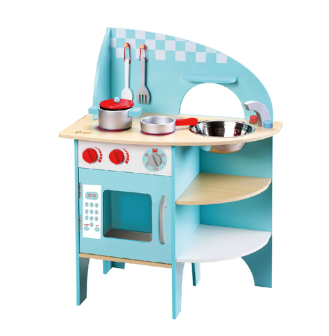 Cocina de madera Azul Classic World para Niños/as-0