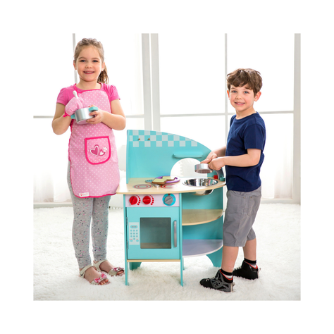 Cocina de madera Azul Classic World para Niños/as-2