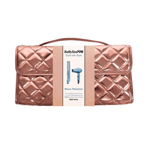 Babyliss Kit Plancha Pelo Alisadora + Secador Mini Babyliss Bolso-1