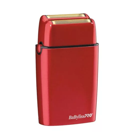 Máquina Afeitadora Shaver BabylissPro Fx02 Metalico Rojo-1