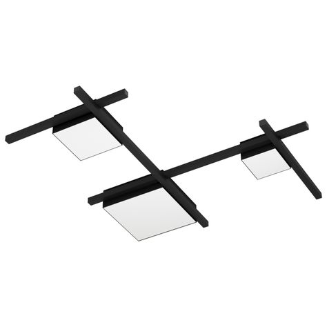 Apliqué Techo Viareggio Negro LED incluida 8W IP20 Cod.39689-0