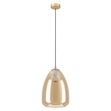 Lámpara Colgante Alobrase Acero Dorado 1X40W E27 Cod.98647-0