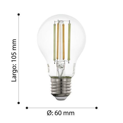 AMPOLLETA LM VIDRIO TRANSPARENTE DM60 2265K E27 1X6W RGB COD.12575-2