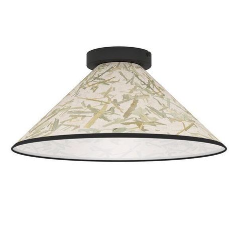 Lámpara de Techo Oxpark Acero Hojas de Bambú E27 1X25W IP20 Cod.43941-0