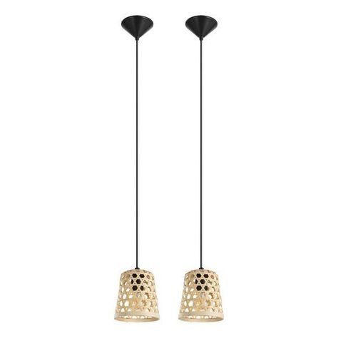 lámpara colgante CAPOLIVERI-E Acero Natural E27 2X40W cod206362M-0