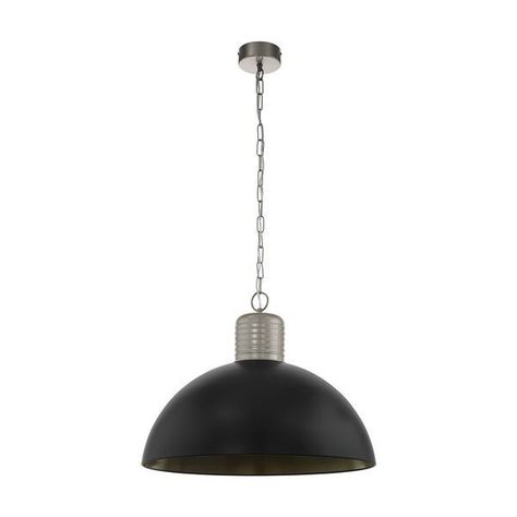 LAMPARA COLGANTE COLDRIDGE ALUMINIO ACERO GRIS E27 1X60W COD.49107-0