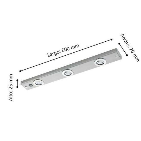 APLIQUE TECHO KOB LED INCLUIDA 3X2W LED 780lm COD.93707-2